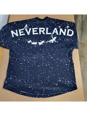Disney Store Spirit Jersey NEVERLAND Peter Pan Constellation Navy Blue XS